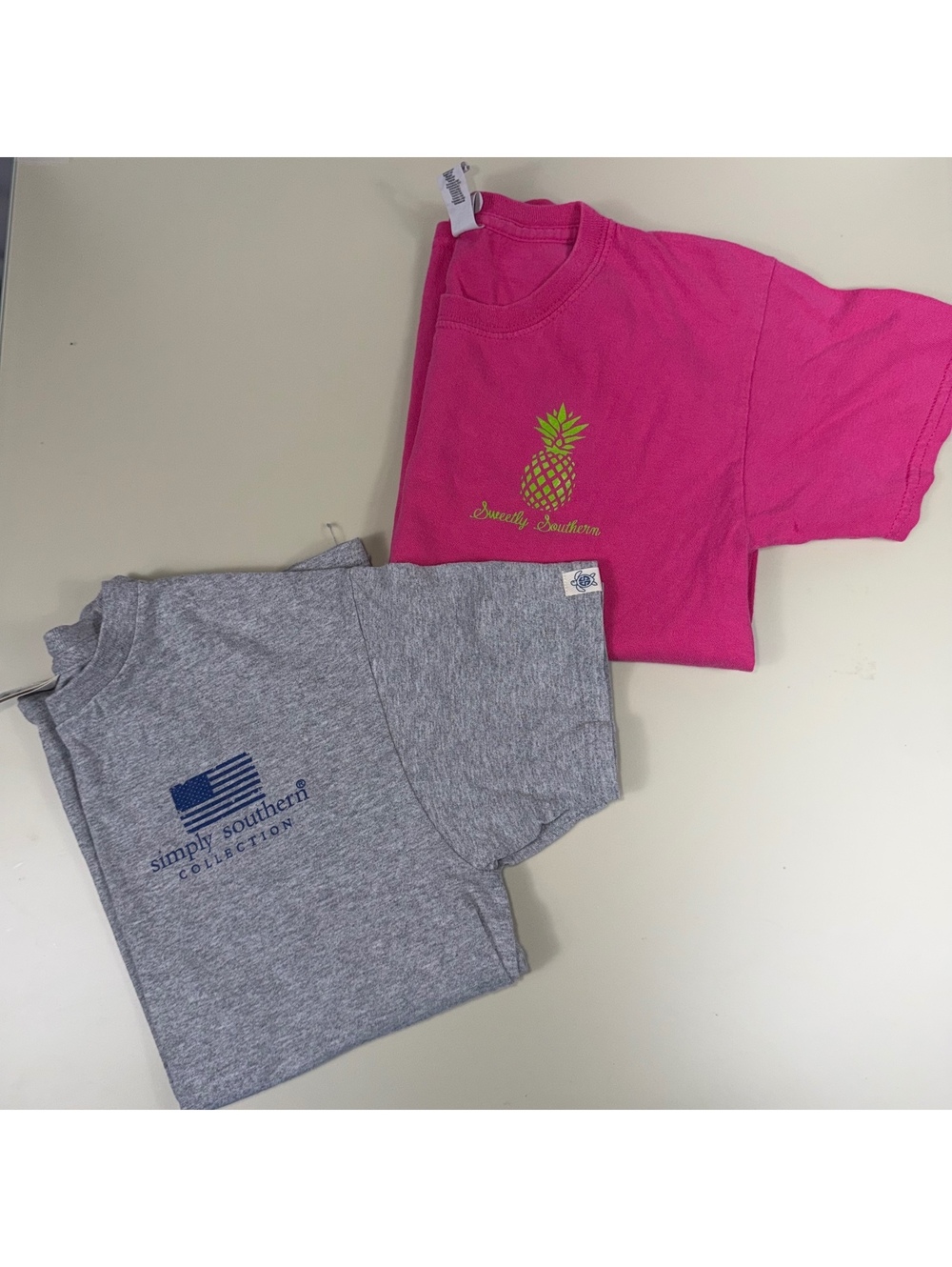 Simply Southern Youth Small Graphic T-Shirts 2 Pc Lot